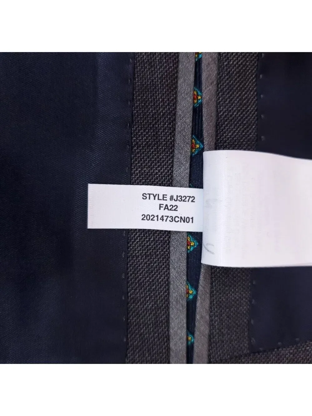 J. Crew Ludlow Slim Fit Charcoal Gray Wool Suit Jacket J3272 Tollengo 1900